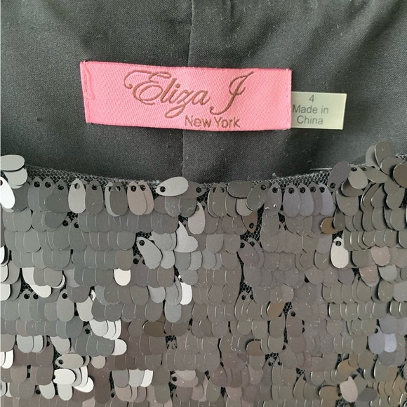 Eliza J Gray Embellished Dress - Picture 2 of 11